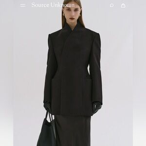 Source unknown corrin wrap blazer in black